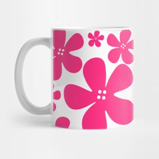 Pink flowers floral pattern design Mug